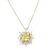 Collana Gazzola Donna Contorno in Oro bianco Diamante 0.52 Ct FC-CI105#FY0BLU - FC-CI105#FY0BLU